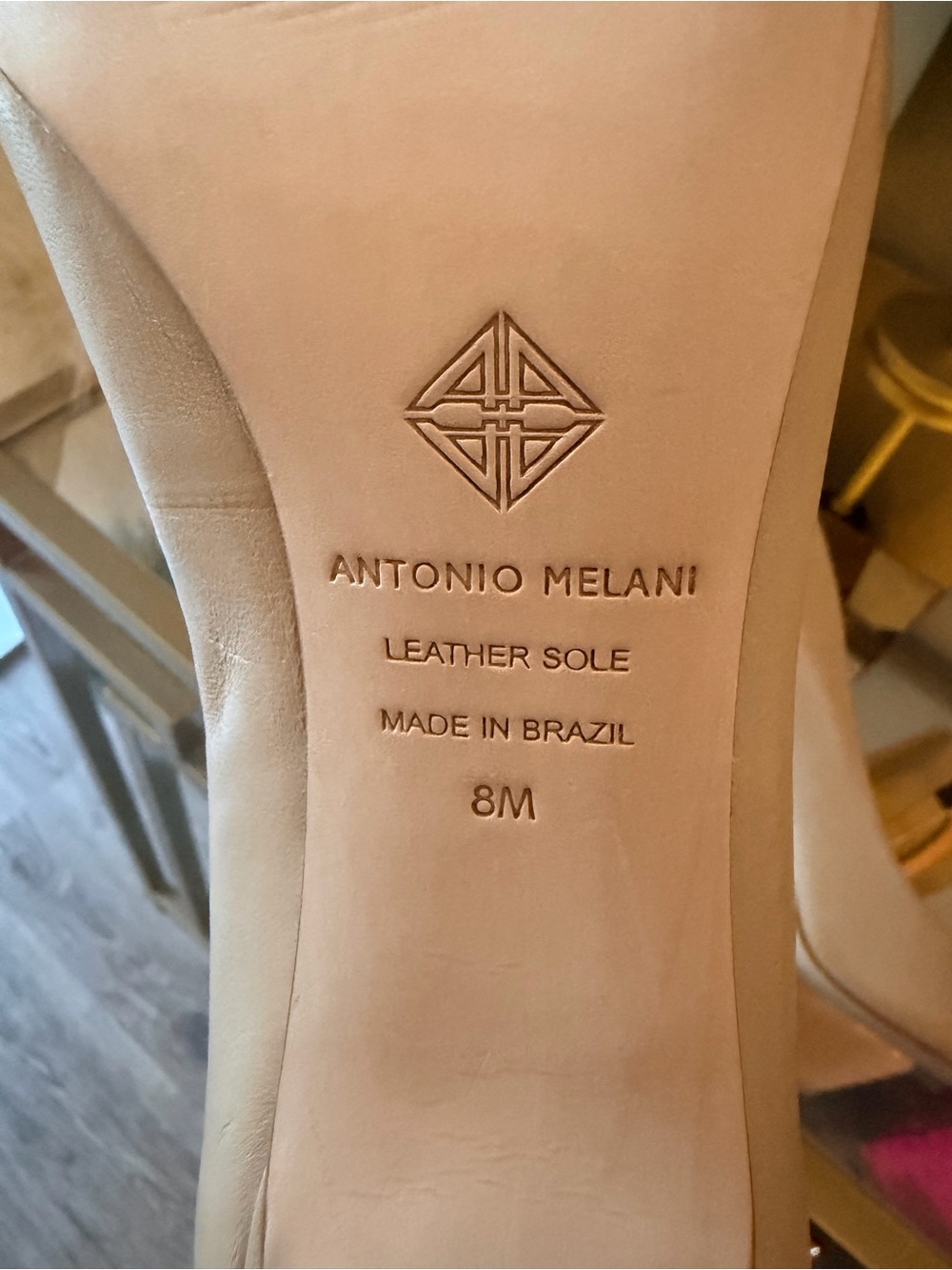ANTONIO MELANI Blush Nude Pointed-Toe Stiletto Pumps - Picture 8 of 11